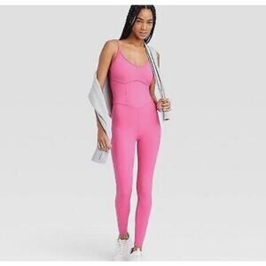 NEW With Tags $40 JoyLab Pink Bodysuit Women's Large